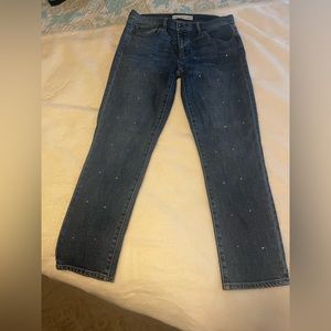 Gap Best Girlfriend cropped studded jeans